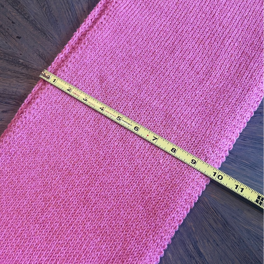 HEURUEH Extra Long 78 inch Winter Pink Knit Scarf with‎ Faux Fur Ends SOFT - Picture 4 of 9